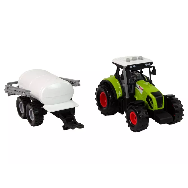 LEAN TOYS Trator para crianças com reboque carro de quinta