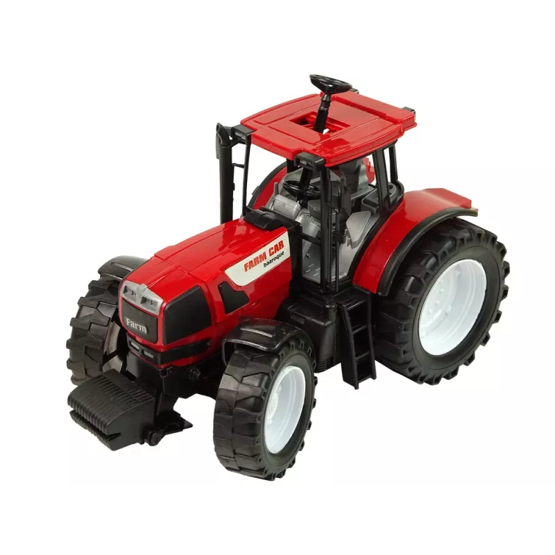 LEAN TOYS Trator basculante vermelho trator amarelo 50 cm