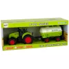 LEAN TOYS Trator com Reboque Grande Green Farm