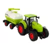 LEAN TOYS Trator com Reboque Grande Green Farm