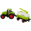 LEAN TOYS Trator com Reboque Grande Green Farm