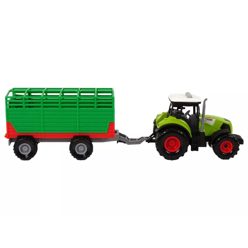 LEAN TOYS Trator com reboque carro de quinta