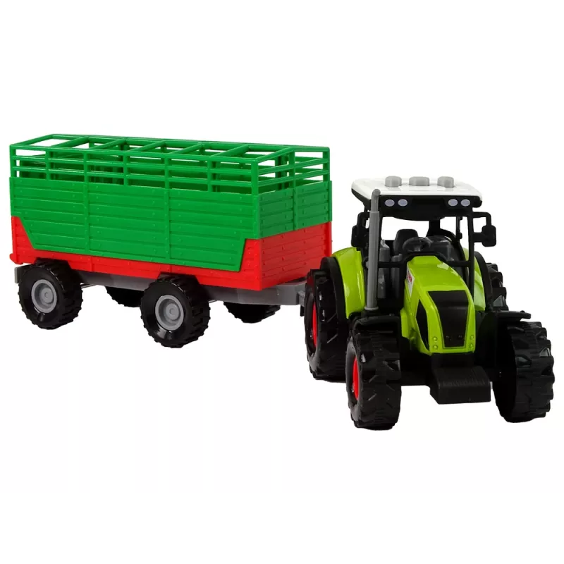 LEAN TOYS Trator com reboque carro de quinta