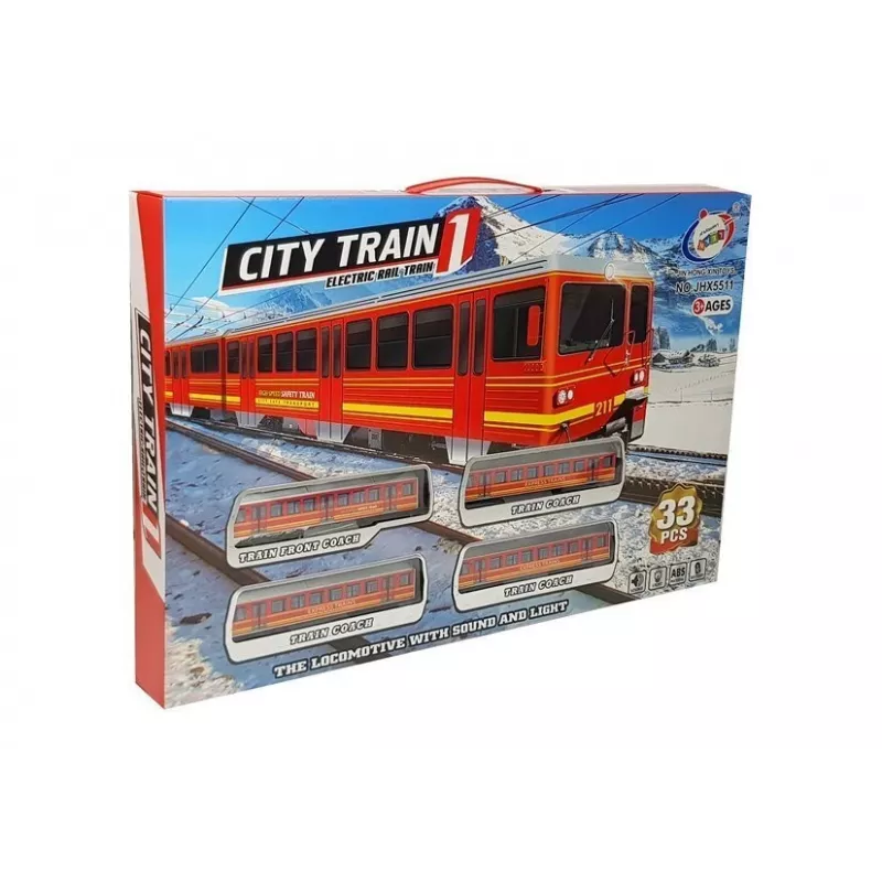 Baterias para pista de comboio LEAN TOYS 33 peças