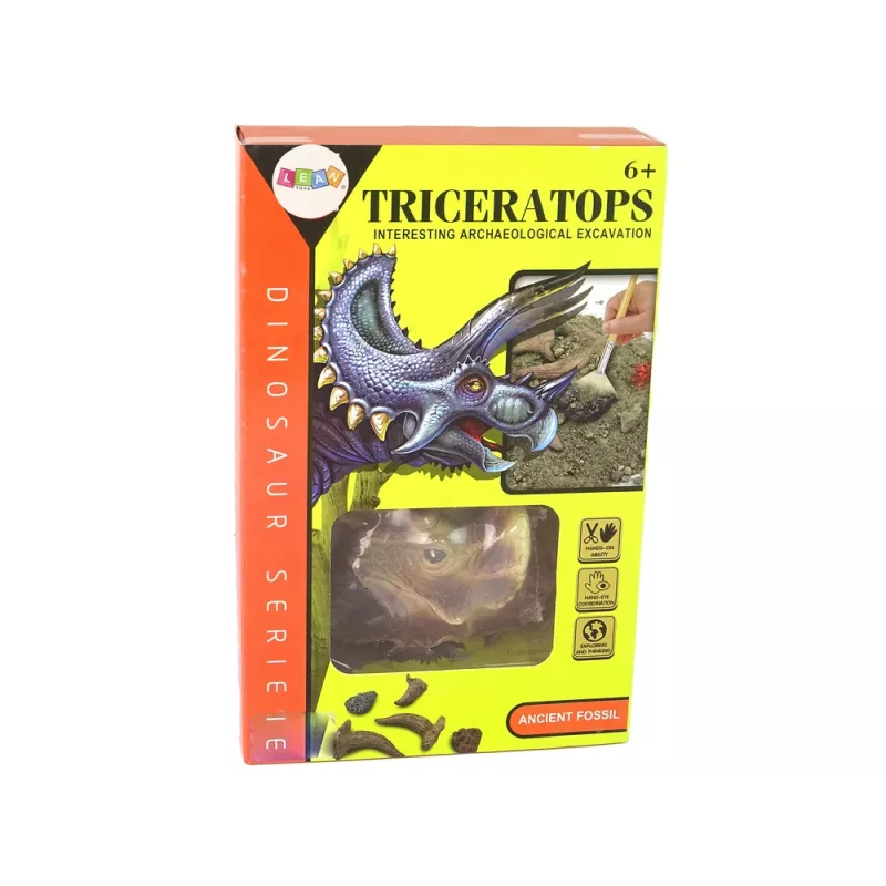 LEAN TOYS Conjunto Educativo de Escavação Dinossauro Triceratops