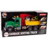 LEAN TOYS Camião Carro Grua Transporte Contentor de Lixo Som