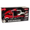 LEAN TOYS Camião com Escavadora Trator Escavadora Som Luz