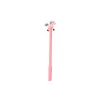 LEAN TOYS Caneta Esferográfica Unicórnio Tampa Preta Recarga Mix Branco Rosa 0,5mm