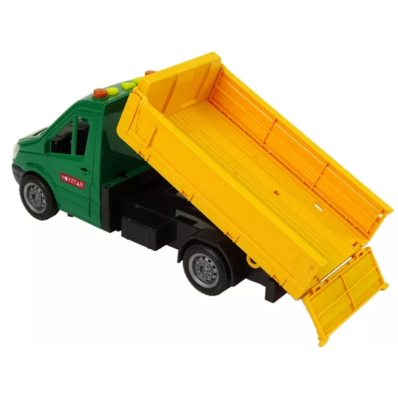 LEAN TOYS Veículo carro de estrada basculante propulsão por fricção acessório de estrada som