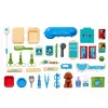 LEAN TOYS Mala de Veterinário Conjunto de Cuidados para Cão Castanho Conjunto de Faz de Conta com 12 Acessórios