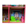 LEAN TOYS Villa Casa de bonecas grande 6 quartos Móveis Acessórios 128 peças