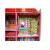 LEAN TOYS Villa Casa de bonecas grande 6 quartos Móveis Acessórios 128 peças