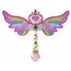 LEAN TOYS Varinha de bolas de sabão com luzes e sons rosa