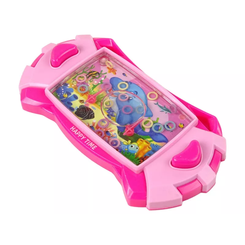 LEAN TOYS Consola de jogos de água com golfinho rosa