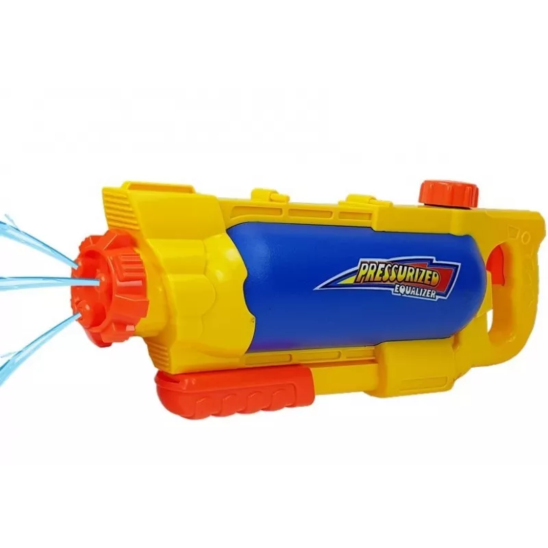 Pistola de água LEAN TOYS 1450 ml amarelo-azul