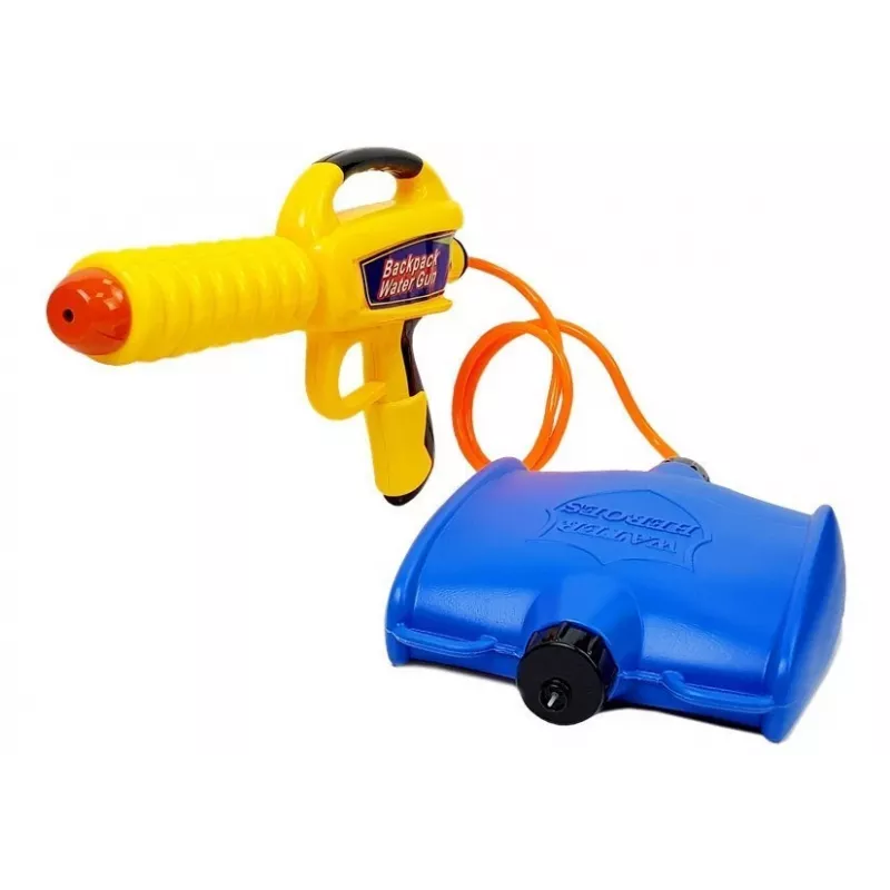 Pistola de água LEAN TOYS com depósito de 1080 ml amarelo-azul