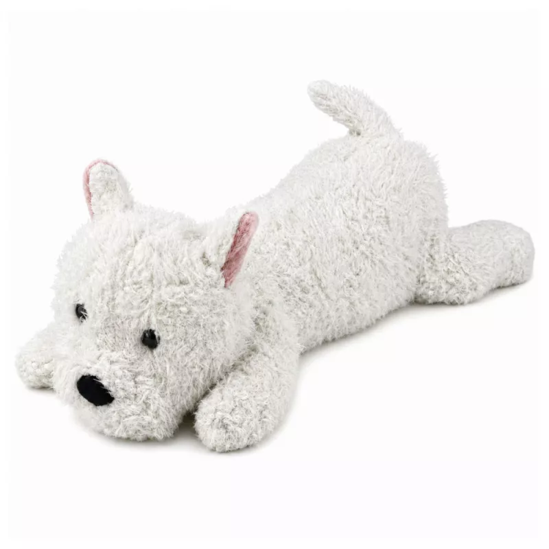 Peluche West Highland White Terrier LEAN TOYS, Branco, 40 cm