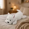 Peluche West Highland White Terrier LEAN TOYS, Branco, 40 cm