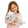 Peluche West Highland White Terrier LEAN TOYS, Branco, 40 cm