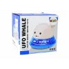 LEAN TOYS Baleia com aspersor de água com suporte brinquedo de banho branco