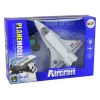Jato de combate F-16 telecomandado branco LEAN TOYS (2,4 GHz, RTF)