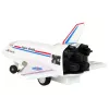 Jato de combate F-16 telecomandado branco LEAN TOYS (2,4 GHz, RTF)