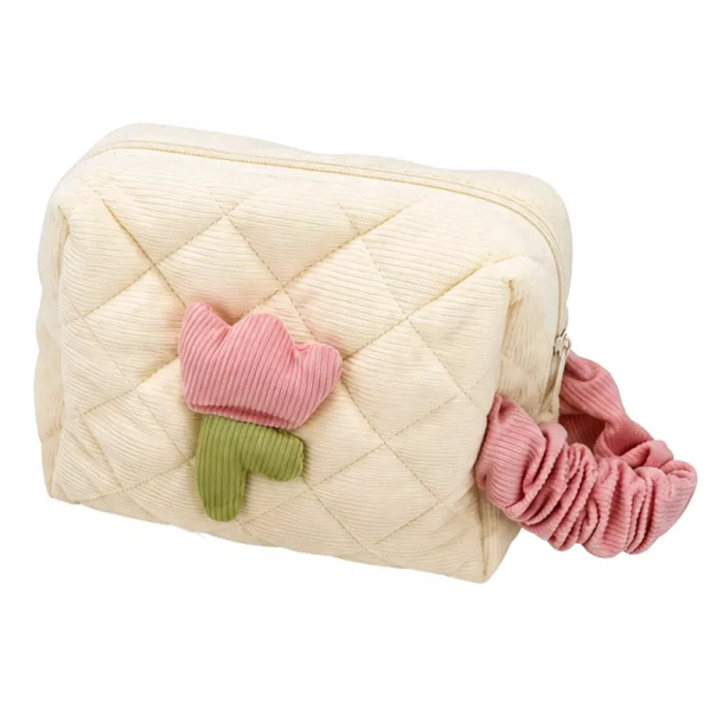 LEAN TOYS Conjunto de beleza de madeira com maquilhagem e bolsa de cosmética, acessórios 16 unid.