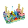 LEAN TOYS Blocos de madeira classificador mundo marinho contas educativas