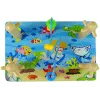 LEAN TOYS Blocos de madeira classificador mundo marinho contas educativas