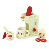 LEAN TOYS Acessório de máquina de café de madeira cozinha criança
