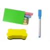 LEAN TOYS Quadro Didático de Madeira 2em1 Quadro Magnético e de Giz com Acessórios Contar Tabuada Alfabeto