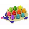 LEAN TOYS Ouriço de Madeira Educativo com 10 Pinos Coloridos