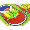 LEAN TOYS Brinquedo de madeira para aprender a atar atacadores