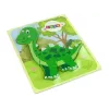 LEAN TOYS Puzzle de madeira dinossauro isanossauro verde