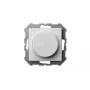 Interruptor regulador LED ISR-005-01_E/B, 100W, branco, botão rotativo, corte de fase