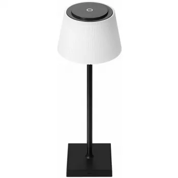 Avide candeeiro de secretária LED preto USB 4W temperatura de cor de 3 níveis