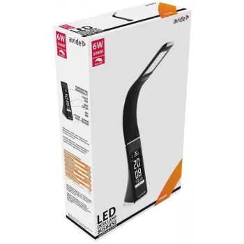 Avide candeeiro de secretária LED Business Calendar preto 6W