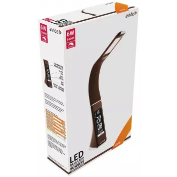 Avide candeeiro de secretária LED Business Calendar castanho 6W