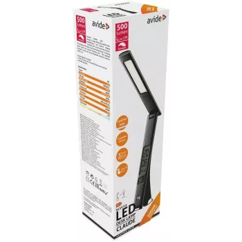 Avide Candeeiro de secretária LED Business Claude Calendar preto 5W