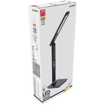 Avide candeeiro de secretária LED escritório calendário preto 6W 350lm
