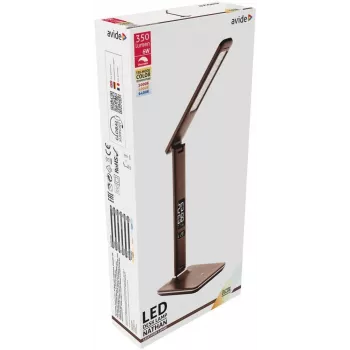 Avide candeeiro de secretária LED calendário de escritório castanho 6W 350lm
