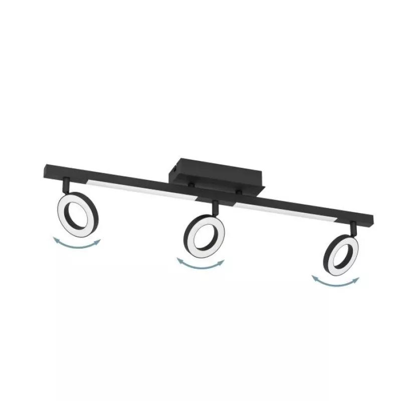 EGLO Cardillio 2 900515 candeeiro de teto LED, preto