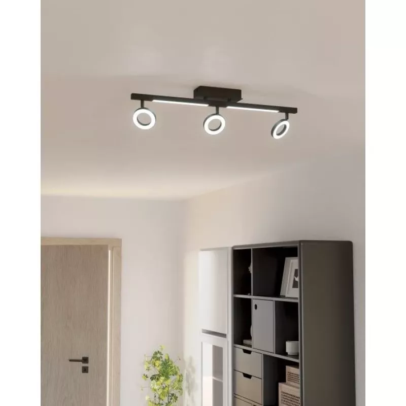 EGLO Cardillio 2 900515 candeeiro de teto LED, preto