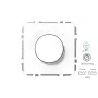 IMP ISR-008-01.M/WM Dimmer LED, Moderno