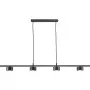 LUCA Candeeiro suspenso LED, 4x4 W, preto (P19070-4B)