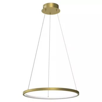 Ronday Candeeiro de suspensão LED, 50 cm, 27W, dourado