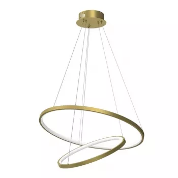 Ronday Candeeiro suspenso LED, 60 cm, 51W, dourado