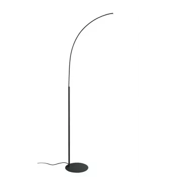 Candeeiro de pé LED Sibiu, 4000K, preto
