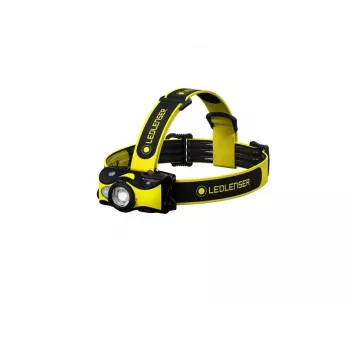 Lanterna frontal LED recarregável Ledlenser iH9R, preto/amarelo, 600 lm, IP54