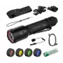 Conjunto de caça Ledlenser TAC6R Black com maleta rígida